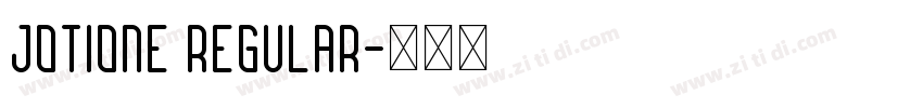 jotione regular字体转换
